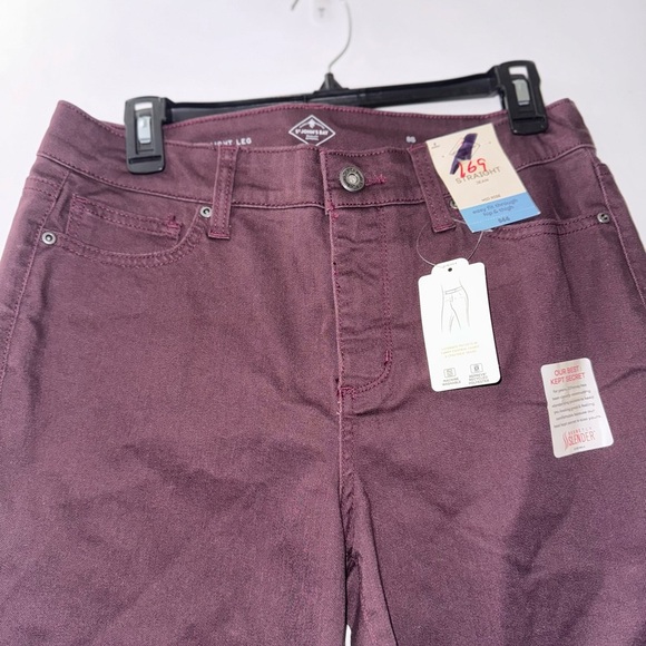 St John’s Bay Rich Purple Straight Jeans - Picture 1 of 5